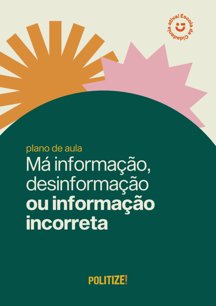 Capa Planos de aulas - Má informação, desinformação ou informação incorreta?
