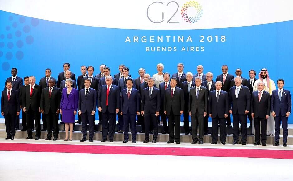 Registro da reunião do G20, realizada em Buenos Aires (Foto: Governo da Rússia).