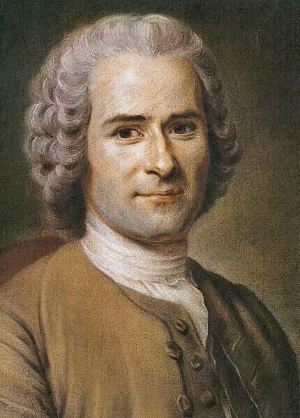 Na imagem, retrato de Rousseau. Conteúdo sobre o poder do estado