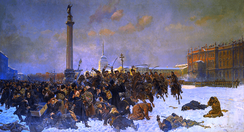 Domingo Sangrento de 1905,por Wojciech Kossak (Foto: Wikimedia).