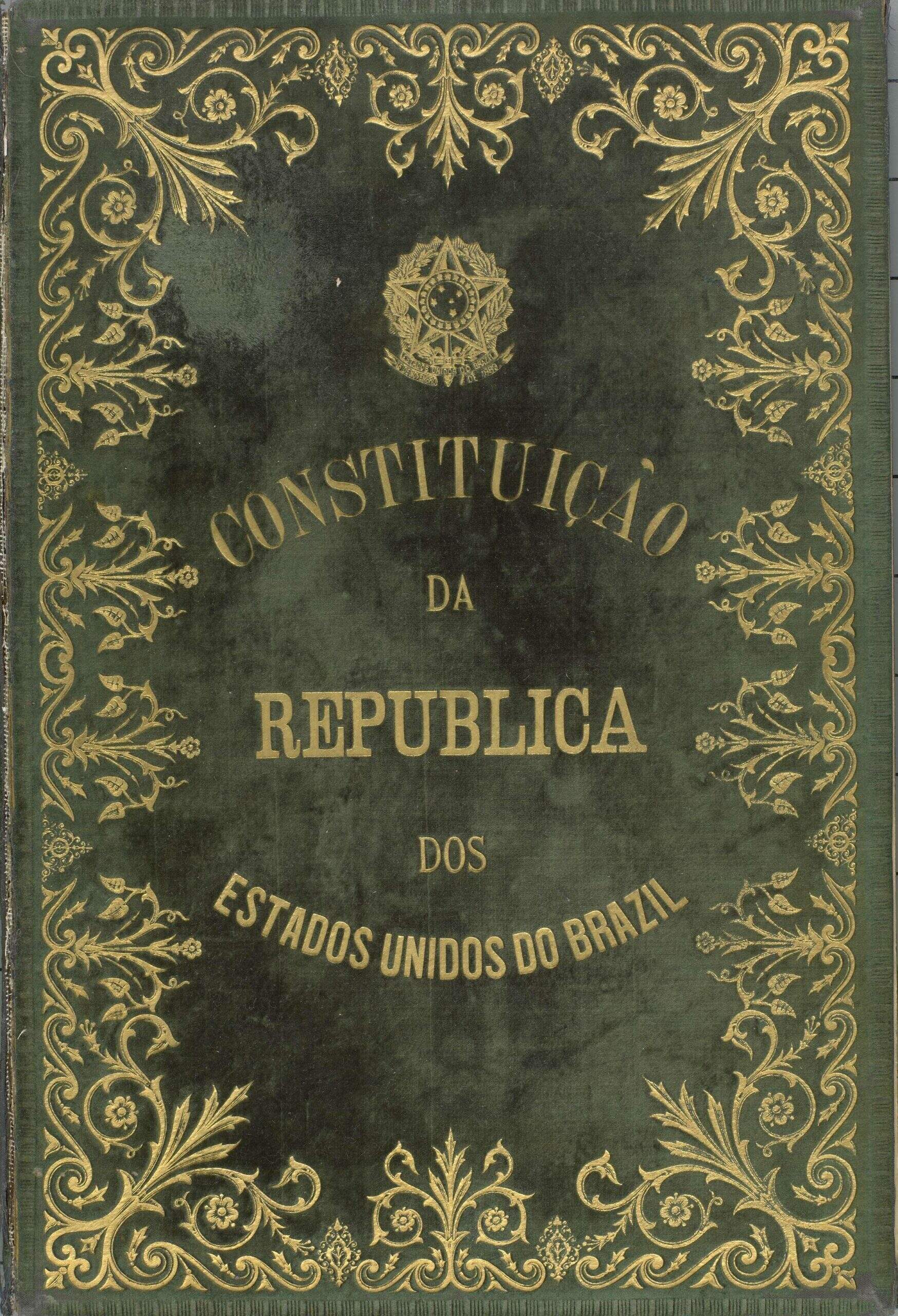 Constituição da República dos Estados Unidos do Brasil de 1891. Imagem: Domínio Público / Wikimedia Commons.