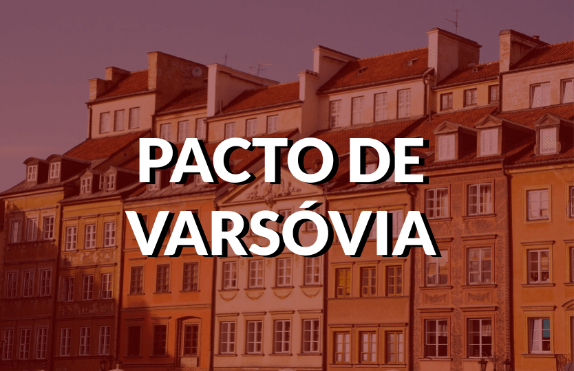 Destaque do conteúdo sobre o Pacto de Varsóvia