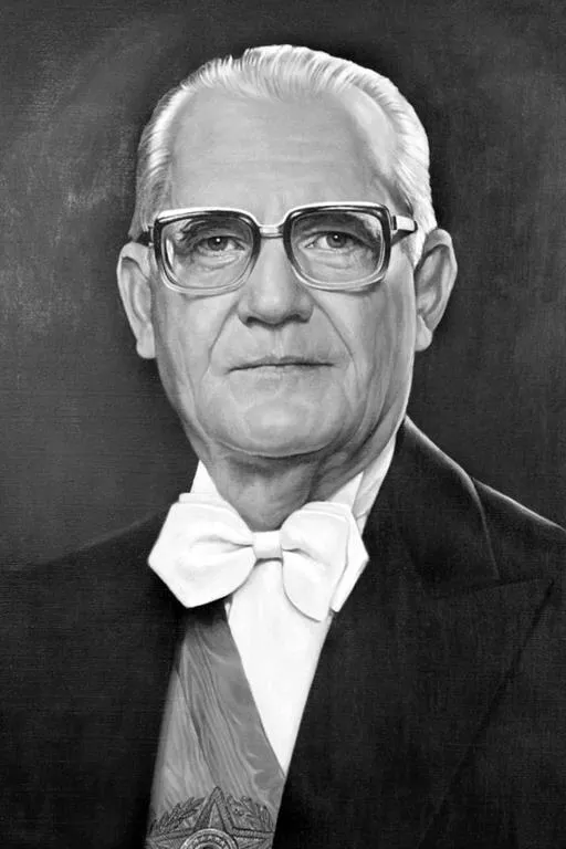 Ernesto Geisel, quarto presidente durante a ditadura militar. Foto em domínio público.