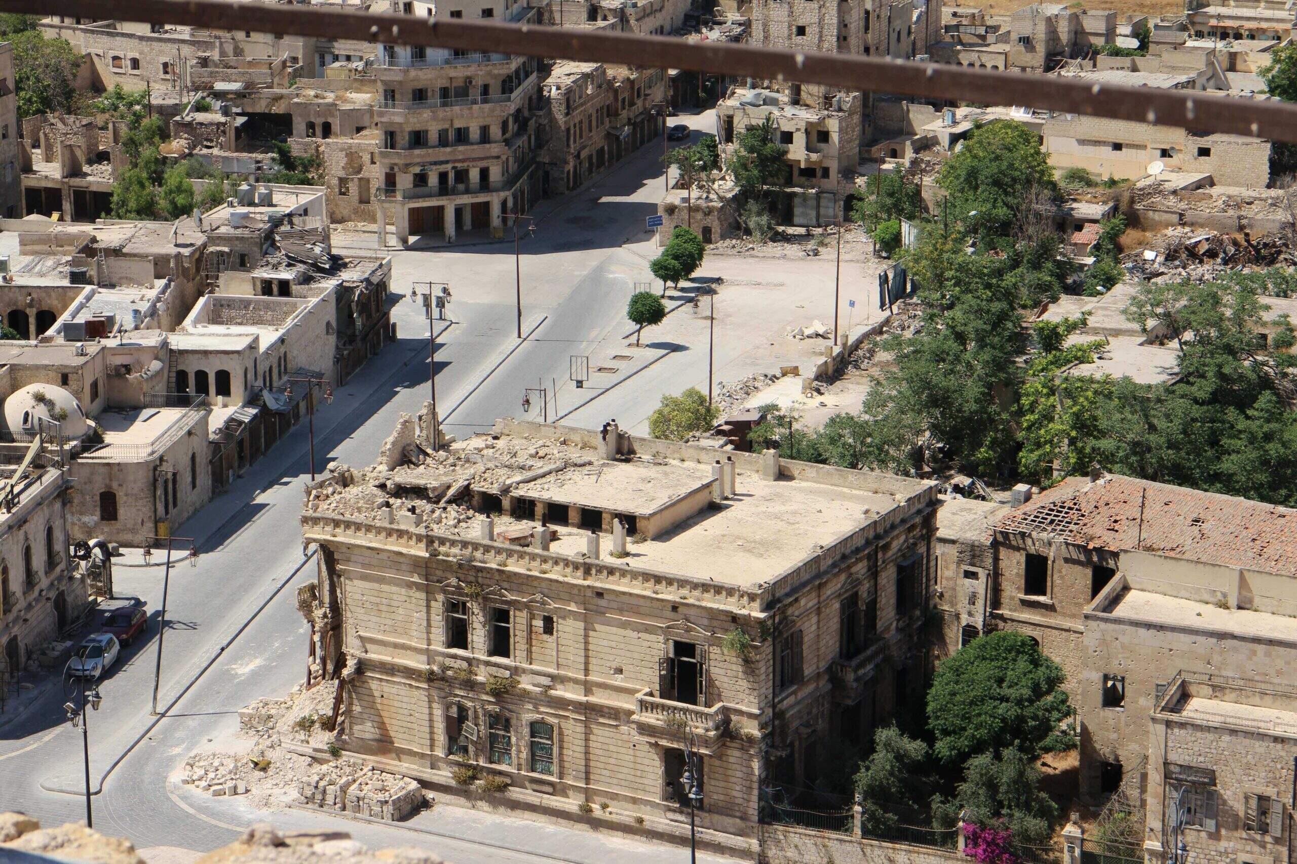 cidade de aleppo na guerra civil na síria
