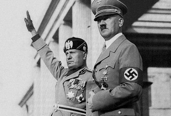 Benito Mussolini e Adolf Hitler. Foto: History Channel