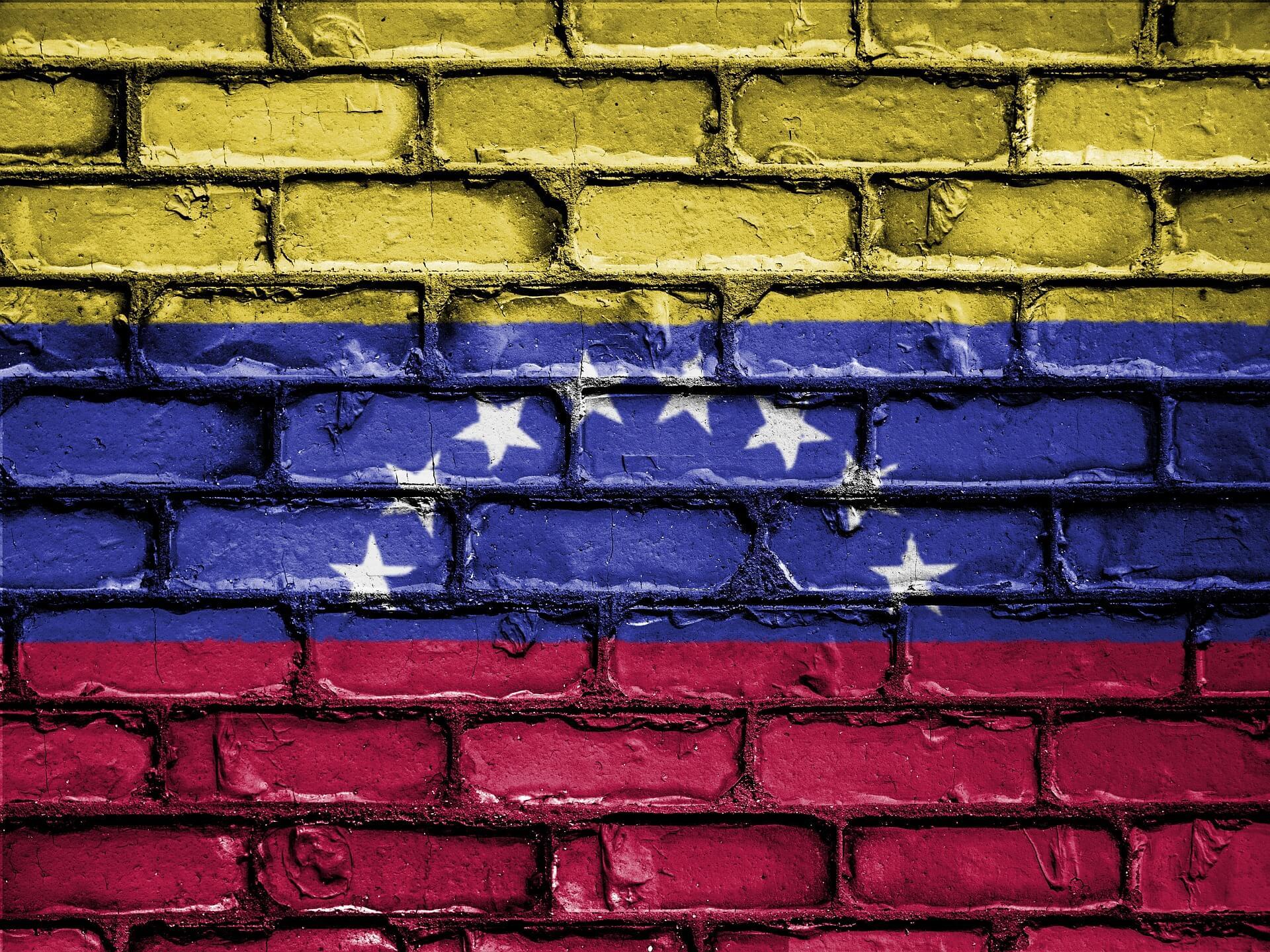 Bandeira da Venezuela pintada em um muro. Imagem ilustrativa (Pixabay)