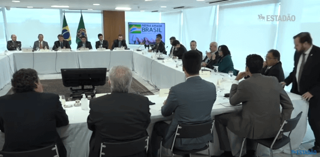 Reunião Ministerial de 22 de abril. (Print do vídeo da reunião, disponível no canal do Estadão)