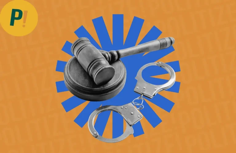 Imagem de algemas e martelo de juíz