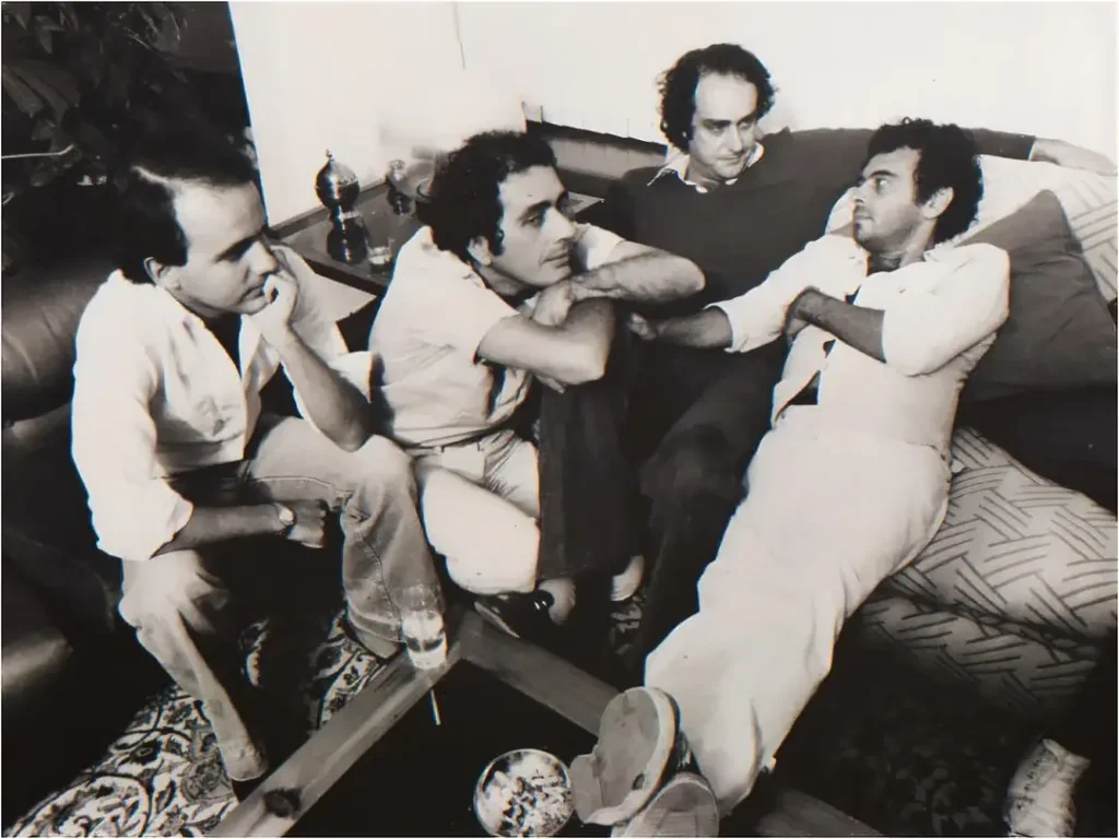 Encontro de Bruno Barreto, Cacá Diegues, Arnaldo Jabor e Glauber Rocha.