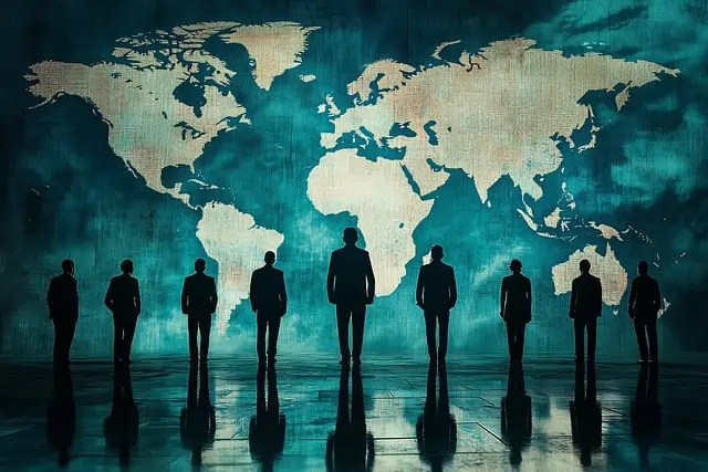 Sombras de diferentes pessoas em frente a um mapa mundial. Texto: Você sabe o que é asilo político?