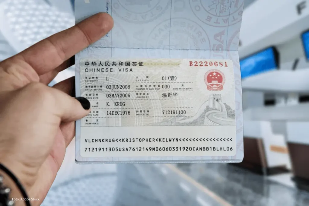 Imagem de um passaporte